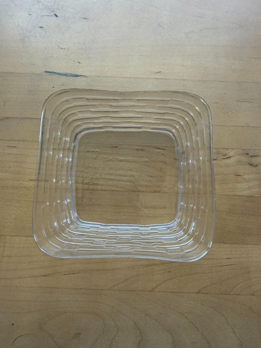 Longaberger Small Protector Clear Plastic #40592 3.75"L x 3.75"W x 2.5"H